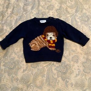 Ralph Lauren football dog sweater